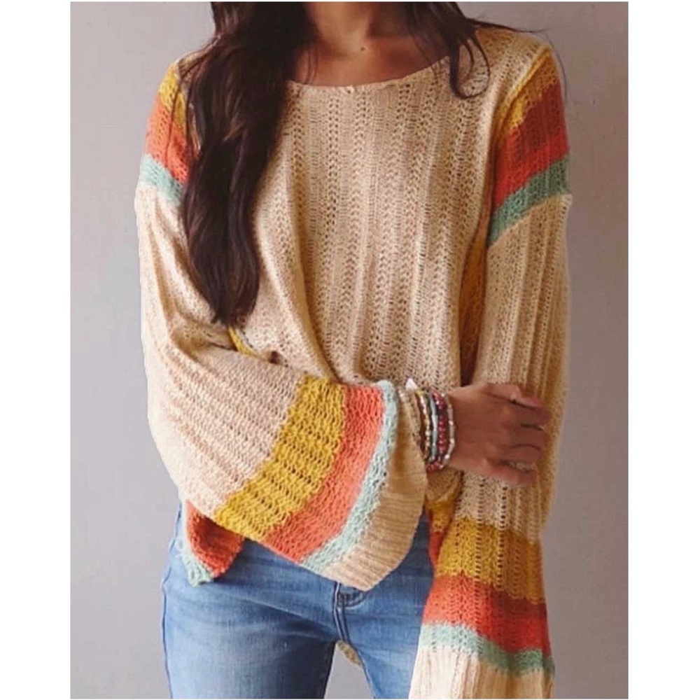 Multicolor Striped Sweater - Picture 2 of 10